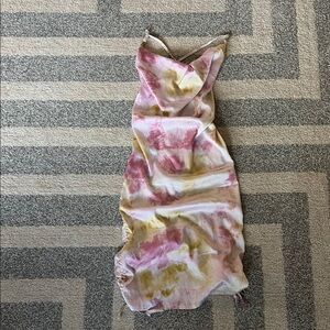 Elegant Tie-Dye Slip Dress